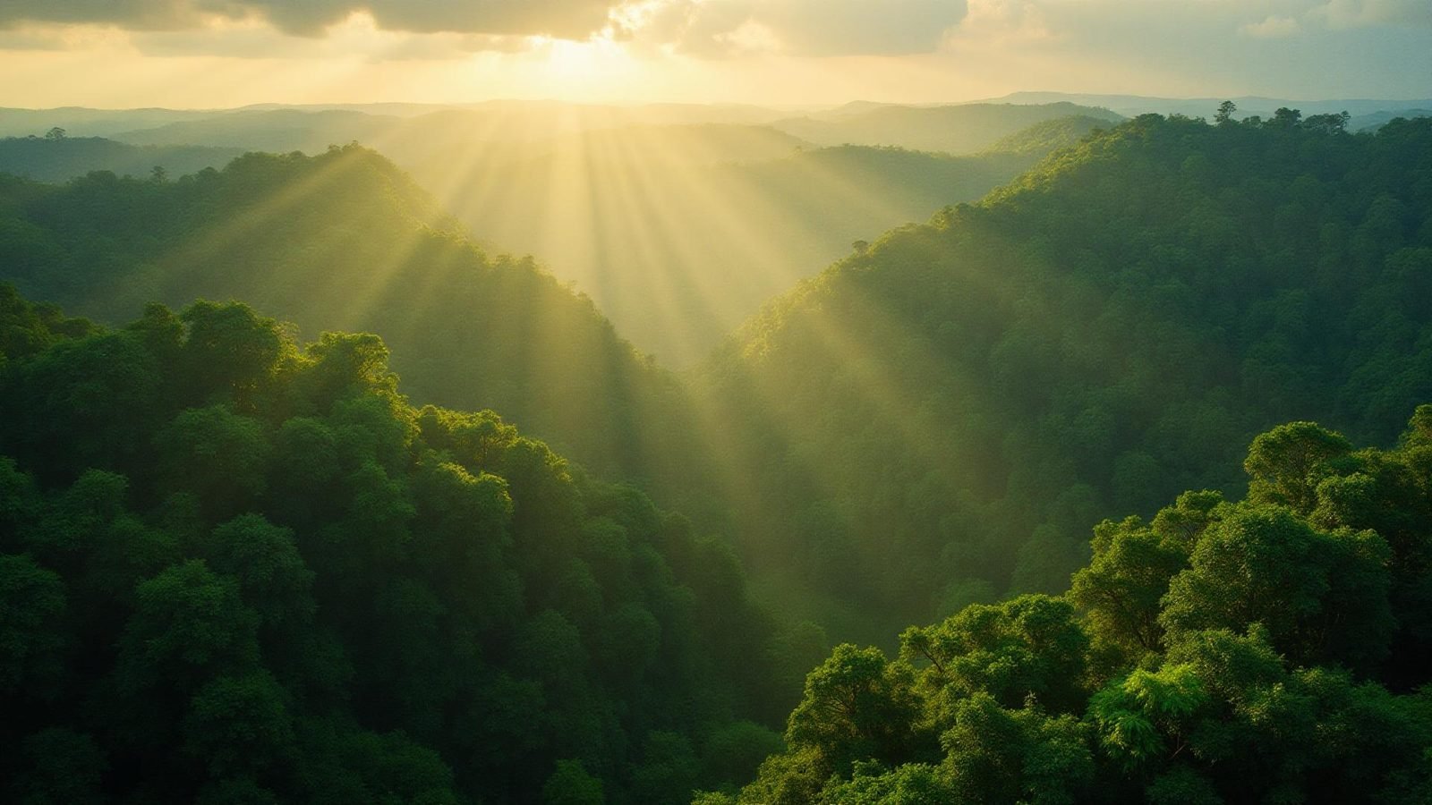 Floresta amazônica vista de cima